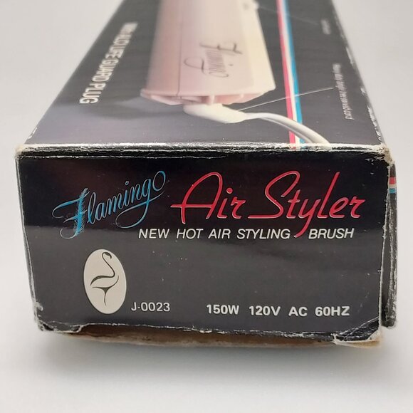 MISS FLAMINGO RETRO VTG FLAMINGO HOT AIR HAIR STYLING BRUSH RARE PINK NOS IN BOX - Picture 4 of 12